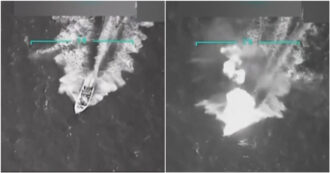 Copertina di Trump pubblica video dell’affondamento di un’imbarcazione: “Uccisi 11 narcoterroristi”. Ma il Venezuela: “Fake, generato da IA”