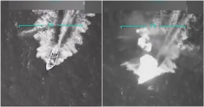 Copertina di Trump pubblica video dell’affondamento di un’imbarcazione: “Uccisi 11 narcoterroristi”. Ma il Venezuela: “Fake, generato da IA”