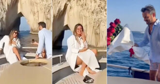 Copertina di Ida Di Filippo di “Casa a prima vista” si sposa: “Scriviamo un altro pezzo di questa storia d’amore”. Il video della proposta davanti ai Faraglioni di Capri