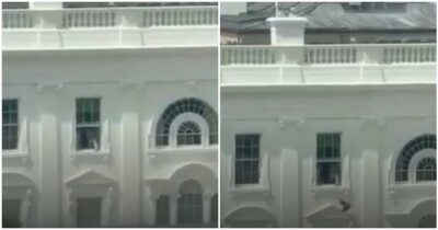 Copertina di “Questo video è stato generato con l’AI”: così Trump commenta il video virale su un oggetto misterioso lanciato da una finestra della Casa Bianca