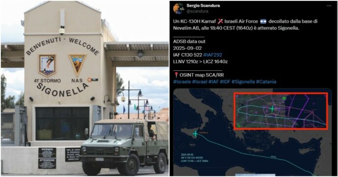 Aereo militare israeliano a Sigonella, Bonelli: “Venuti a spiare la Flotilla?”. Lo Stato Maggiore: “Atterraggio tecnico”