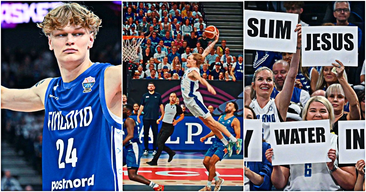 La sua assurda schiacciata sta tappezzando i social: chi è Miikka Muurinen, il giocatore più giovane di Eurobasket La sua assurda schiacciata sta tappezzando i social: chi è Miikka Muurinen, il giocatore più giovane di Eurobasket
