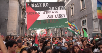 Copertina di Catania, migliaia in corteo alla manifestazione in sostegno della Global Sumud Flotilla