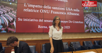 Copertina di Albanese (Onu): “Le sanzioni Usa nei miei confronti mi colpiscono al cuore. Governo italiano? Nessun contatto”