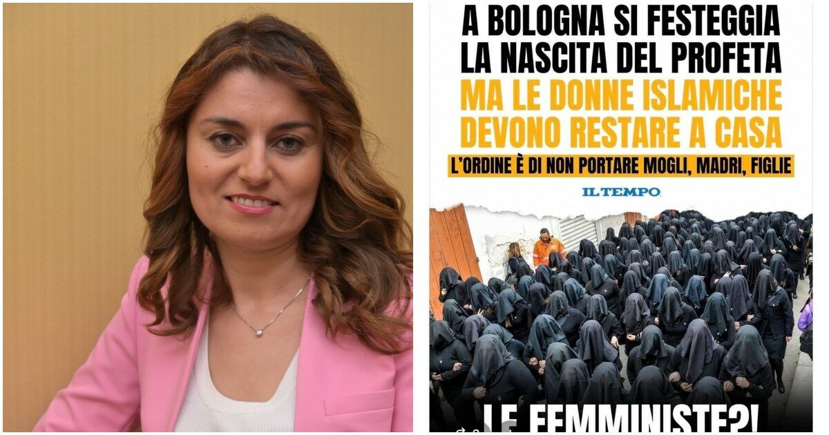 la figuraccia di ceccardi scambia una processione cristiana per un raduno di donne in burqa