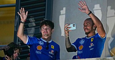 Copertina di Il primo GP d’Italia con la Ferrari per Hamilton: “Mi godo ogni momento, avete una passione unica”. E Leclerc lancia la sfida: “Mettiamo l’auto in pista e lottiamo anche se non siamo favoriti”