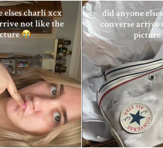 “Sono un flop queste Converse firmate da CharlieXCX”: su TikTok un’utente si sfoga dopo l’acquisto – VIDEO