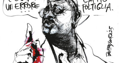 Copertina di La vignetta di Beppe Mora