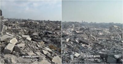 Copertina di Gaza City, cosa rimane di Al Zaytoun dopo l’invasione dell’esercito israeliano: le immagini dell’enorme distesa di macerie