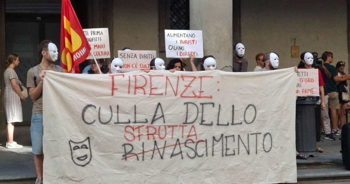 firenze culla dello sfruttamento nuova protesta dei lavoratori dei musei i nostri diritti restano calpestati