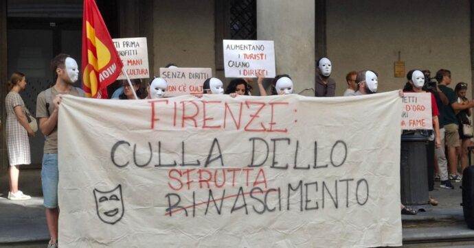 “Firenze, culla dello sfruttamento”: nuova protesta dei lavoratori dei musei. “I nostri diritti restano calpestati”