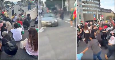 Copertina di Auto sul sit-in pro-Palestina: paura e manifestanti in fuga a Losanna