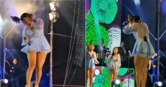 Copertina di Drone colpisce in pieno viso la cantante Susana Alvarado durante il concerto – Il video dell’incidente