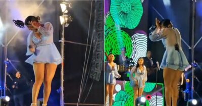 Copertina di Drone colpisce in pieno viso la cantante Susana Alvarado durante il concerto – Il video dell’incidente