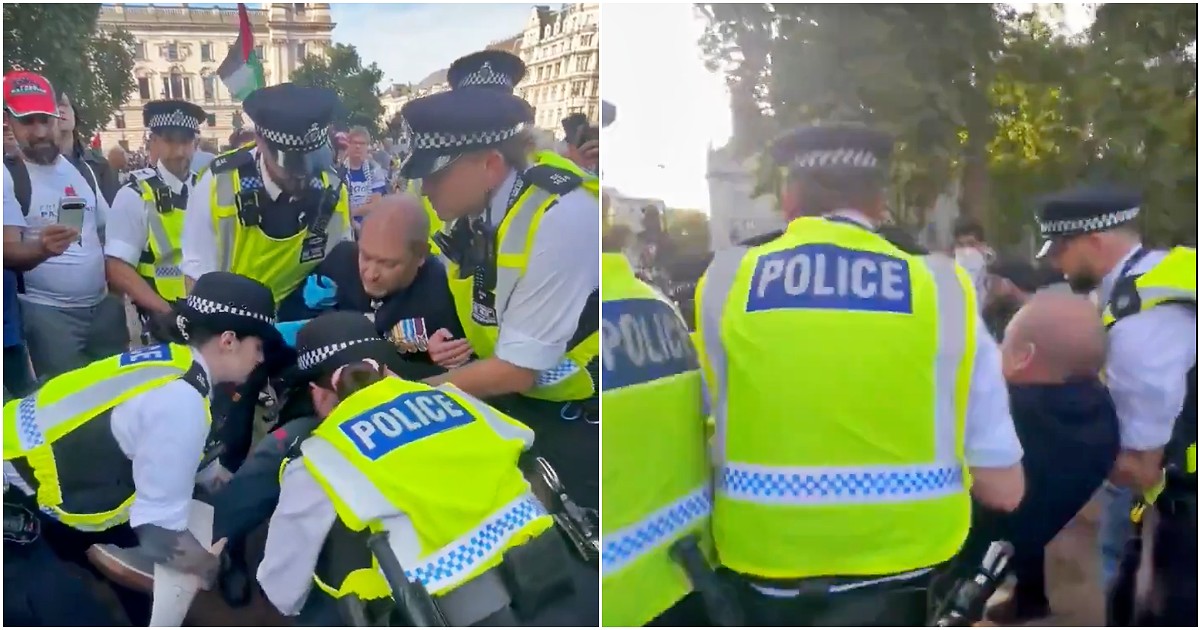Londra, anche un veterano della Raf tra gli arrestati per il sostegno a Palestine Action: portato via di peso dalla polizia Londra, anche un veterano della Raf tra gli arrestati per il sostegno a Palestine Action: portato via di peso dalla polizia