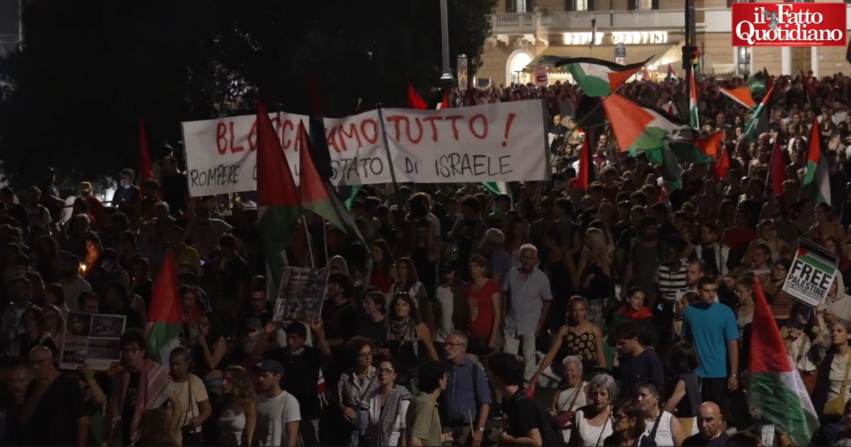 A Roma “in 30mila” in piazza per Gaza: “Se toccano la Flotilla blocchiamo tutto” A Roma “in 30mila” in piazza per Gaza: “Se toccano la Flotilla blocchiamo tutto”