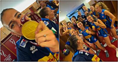 Copertina di Orro e compagne scatenate: cantano “Halo” a squarciagola. Il video della festa delle azzurre del volley nello spogliatoio