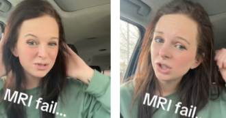 Copertina di “Ho fatto una risonanza magnetica con le extentions e mi si sono strappate, nessuno mi aveva avvisata”, la tiktoker si lamenta ma i commentatori rispondono: “Ti chiedono se hai del metallo, la colpa è tua”