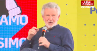 Copertina di Odifreddi alla festa del Fatto: “Dire che dobbiamo armarci per paura di Putin fa ridere”