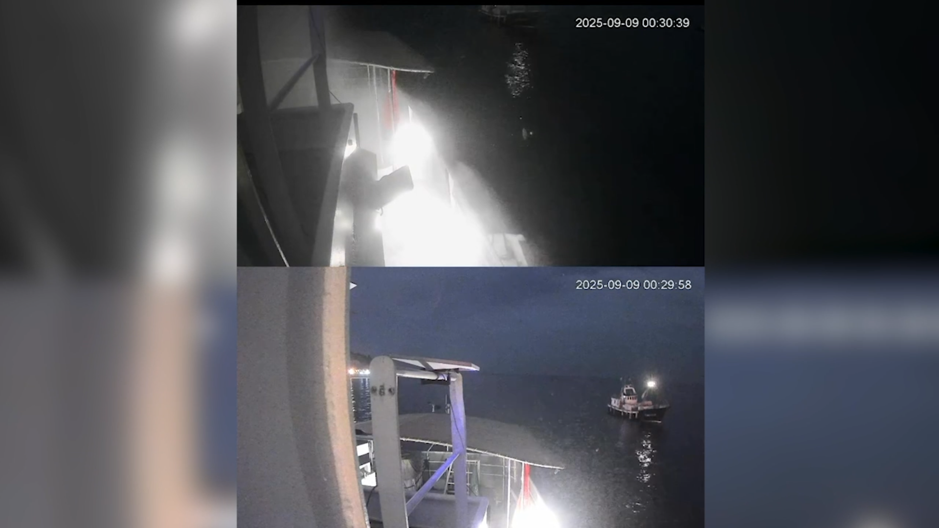 attacco alla global sumud flotilla il video dalle telecamere di sicurezza prima l8217esplosione poi la fuga