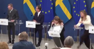 Copertina di Svezia, la ministra della Salute Lann sviene durante una conferenza stampa