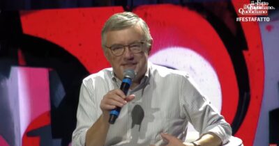 Copertina di Barbero alla festa del Fatto: “Ci fanno ingoiare le spese militari ma poi mancano soldi per sanità e scuola” – Video