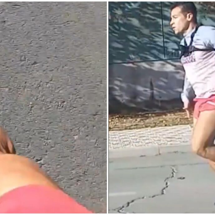 Corre all’indietro sui tacchi e fa il record mondiale: l’impresa dell’atleta è virale – VIDEO