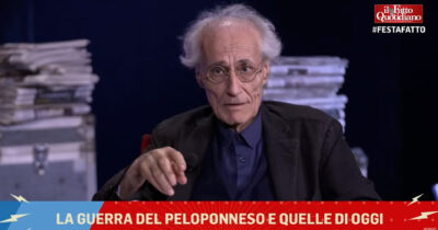 Copertina di La guerra del Peloponneso e quelle di oggi: rivedi la lezione di Luciano Canfora alla Festa del Fatto Quotidiano