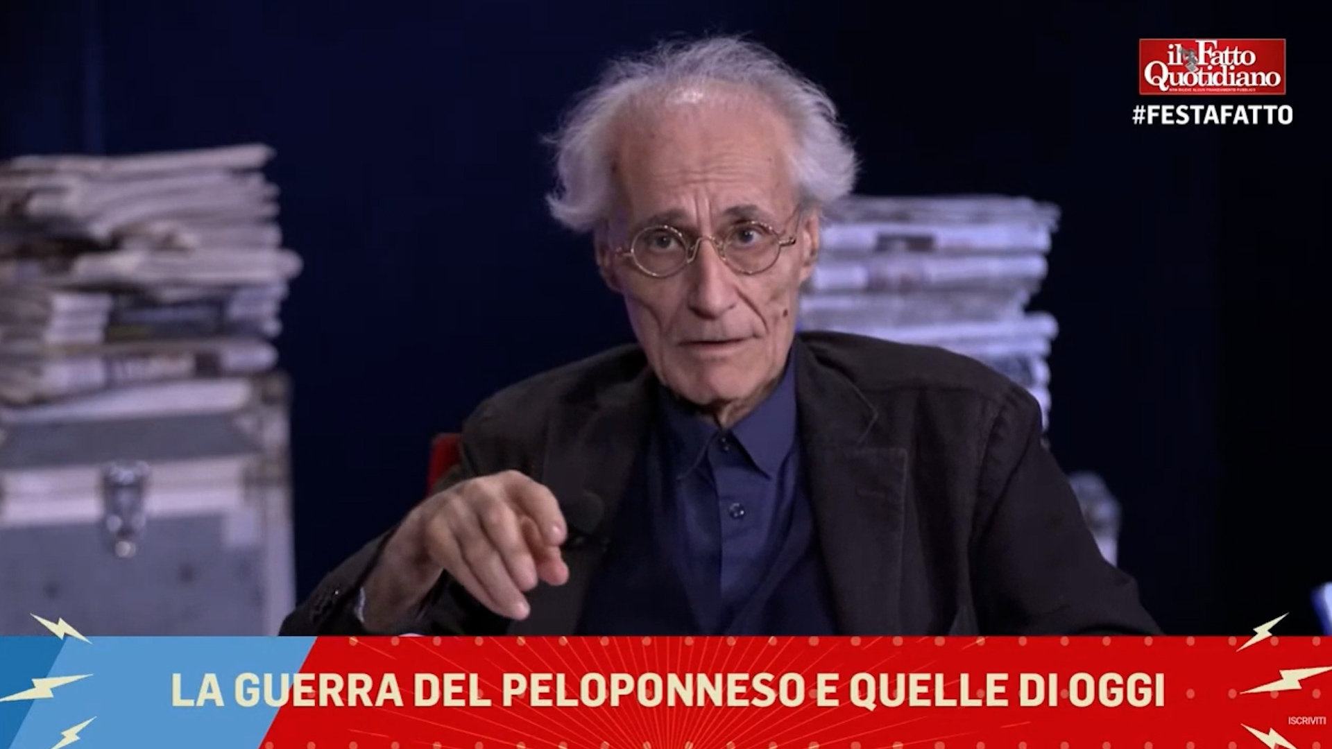 La guerra del Peloponneso e quelle di oggi: rivedi la lezione di Luciano Canfora alla Festa del Fatto Quotidiano