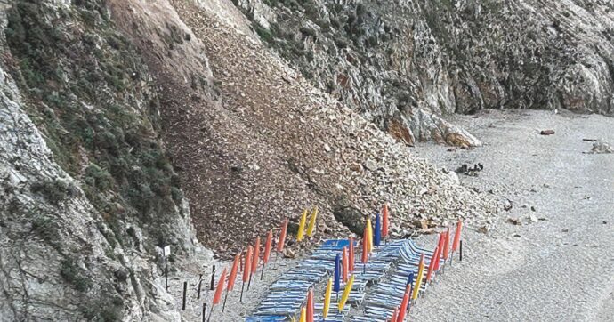 Allerta meteo, frana all’Elba Nubifragi e danni da Nord a Sud