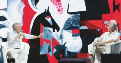 Copertina di Barbero e Travaglio alla Festa del Fatto: in 10 mila a lezione sulle guerre e le paci