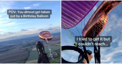 Copertina di Il palloncino si incastra nel parapendio mentre il pilota è in volo: “Quando il compleanno di qualcuno significa quasi la tua morte” – VIDEO