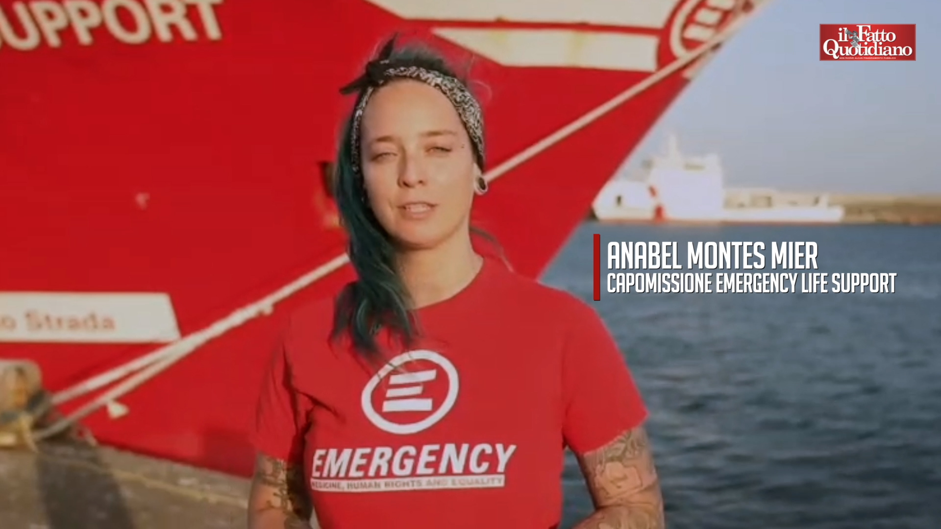 nave di emergency partita da siracusa con la global sumud flotilla pronti a fornire supporto medico e tecnico