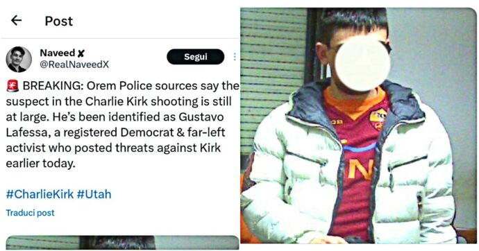 “L’attentatore di Kirk è Gustavo Lafessa”: la fake news rilanciata da Grok e Wikipedia indonesiano