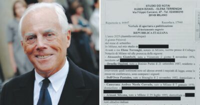 Copertina di Il testamento di Armani: vendere l’azienda in 5 anni