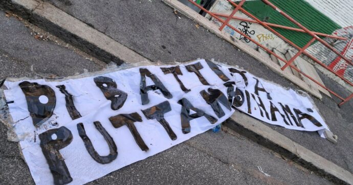 Ordigno al Csoa: “Di Battista puttana di Hamas”