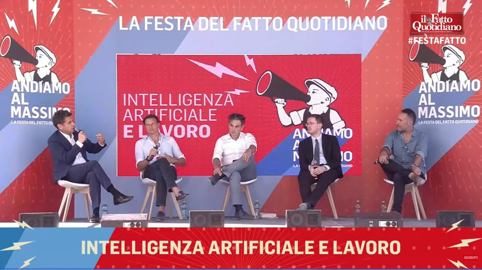 Festa del Fatto Quotidiano, rivedi l’incontro “Intelligenza artificiale e lavoro” con Deangeli, D’Aprile, Della Vecchia, Baccaro e Sommi