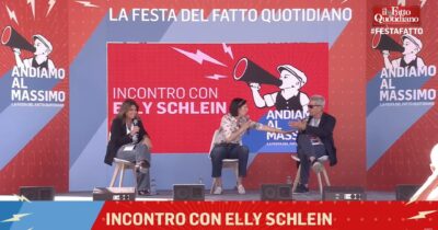 Copertina di Festa del Fatto Quotidiano, il dibattito integrale con Elly Schlein: l’intervista con Padellaro e Marra