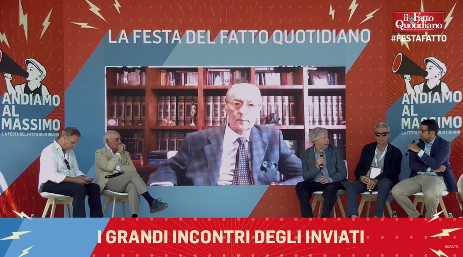 Festa del Fatto Quotidiano, rivedi “I grandi incontri degli inviati”: con Feltri, Fini, Padellaro e Valentini