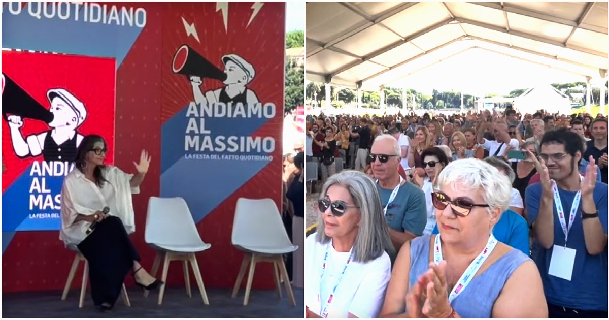 Standing ovation per Francesca Albanese alla Festa del Fatto Quotidiano: la relatrice Onu accolta da un lungo applauso Standing ovation per Francesca Albanese alla Festa del Fatto Quotidiano: la relatrice Onu accolta da un lungo applauso
