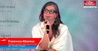 Copertina di Francesca Albanese alla Festa del Fatto: “A Gaza non è guerra, ma aggressione di una dittatura militare contro un popolo senza diritti”