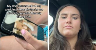 Copertina di “Mio padre ha appena inviato tutte le foto del mio abito da sposa al mio futuro marito, sono disperata”: il dramma di Melinda è virale