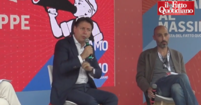 Copertina di Conte alla Festa del Fatto: “Rientro Di Battista nel M5s? Nel 2022 ne ragionammo, ma non c’erano i presupposti”