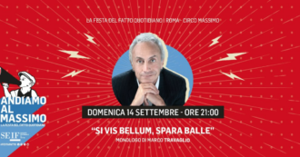 Copertina di Si vis bellum, spara balle. Il monologo di Marco Travaglio alla Festa del Fatto Quotidiano