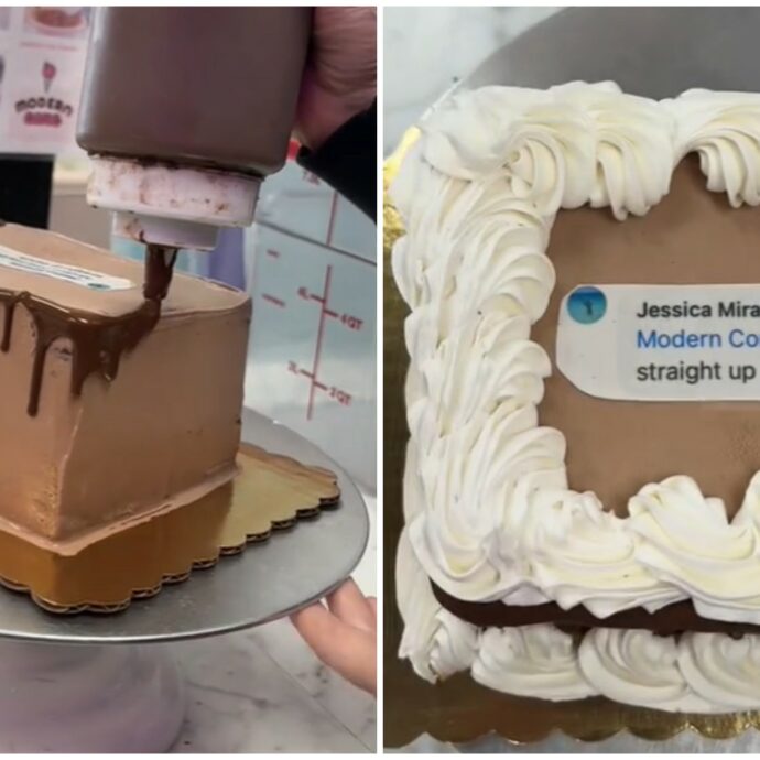 “Smettila di essere una strega!”: la pasticciera che decora le torte con i commenti negativi di una follower è diventata virale