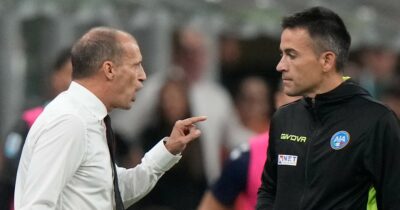 Copertina di Milan, Allegri squalificato dopo il lancio della giacca: “Irrispettoso”. Salterà anche l’Udinese