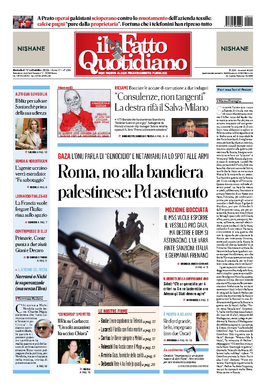 Copia del giorno de Il Fatto Quotidiano