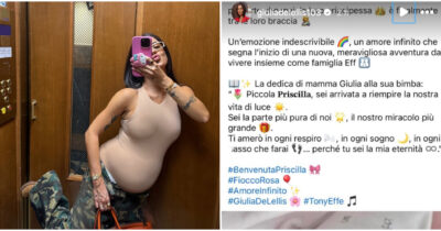 Copertina di “Datevi una ca**o di regolata. Quella bambina nella foto che è diventata virale non è mia figlia. È una violenza”: Giulia De Lellis furiosa contro le fake news