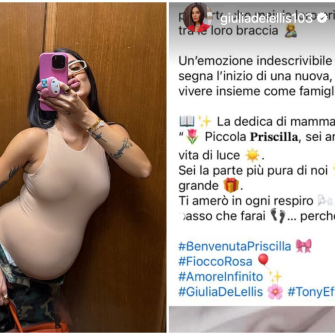 “Datevi una ca**o di regolata. Quella bambina nella foto che è diventata virale non è mia figlia. È una violenza”: Giulia De Lellis furiosa contro le fake news