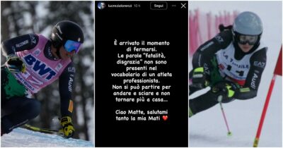 Copertina di Matteo Franzoso morto sugli sci, il messaggio della sorella di Matilde Lorenzi: “Fatalità e disgrazia non esistono. È il momento di fermarsi”